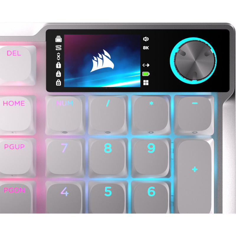 Tastatura Gaming Corsair Vanguard 99 Air Wireless White OPX Low Profile Switch Mecanica