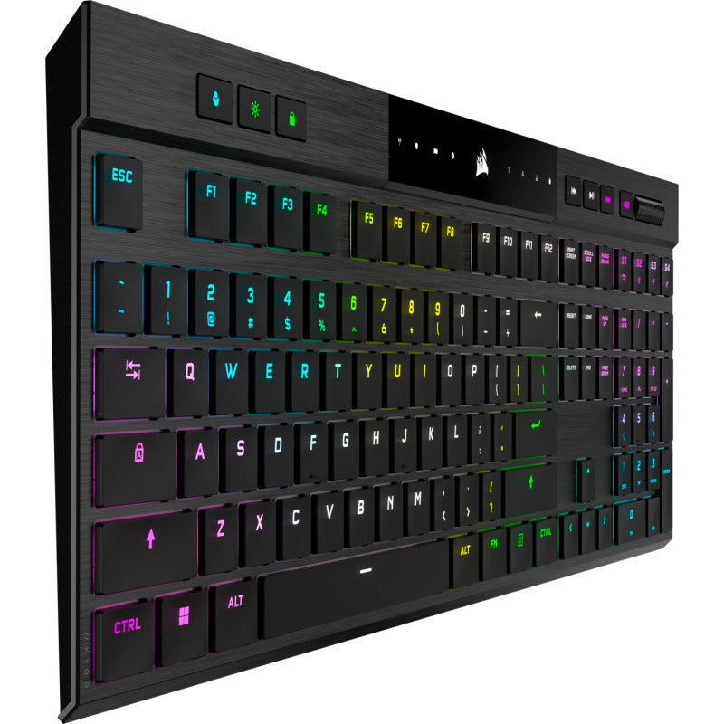 Tastatura Gaming Corsair K100 Air Wireless RGB Cherry MX Ultra Low Profile Tactile Mecanica